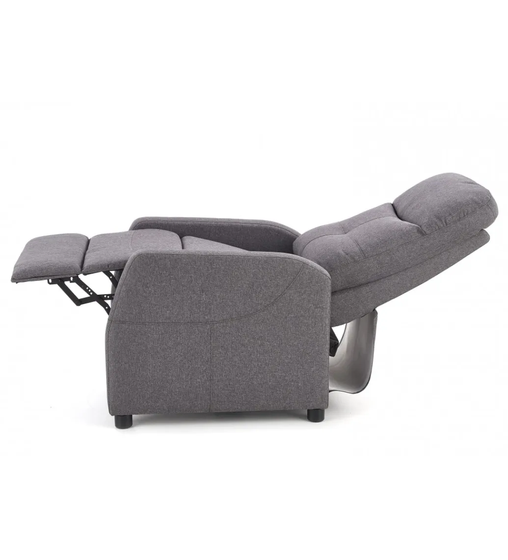Halmar Fotel rozkładany FELIPE 64 cm szary