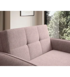 Comforteo Fotel rozkładany LAINE 102 cm Poco 101 różowy