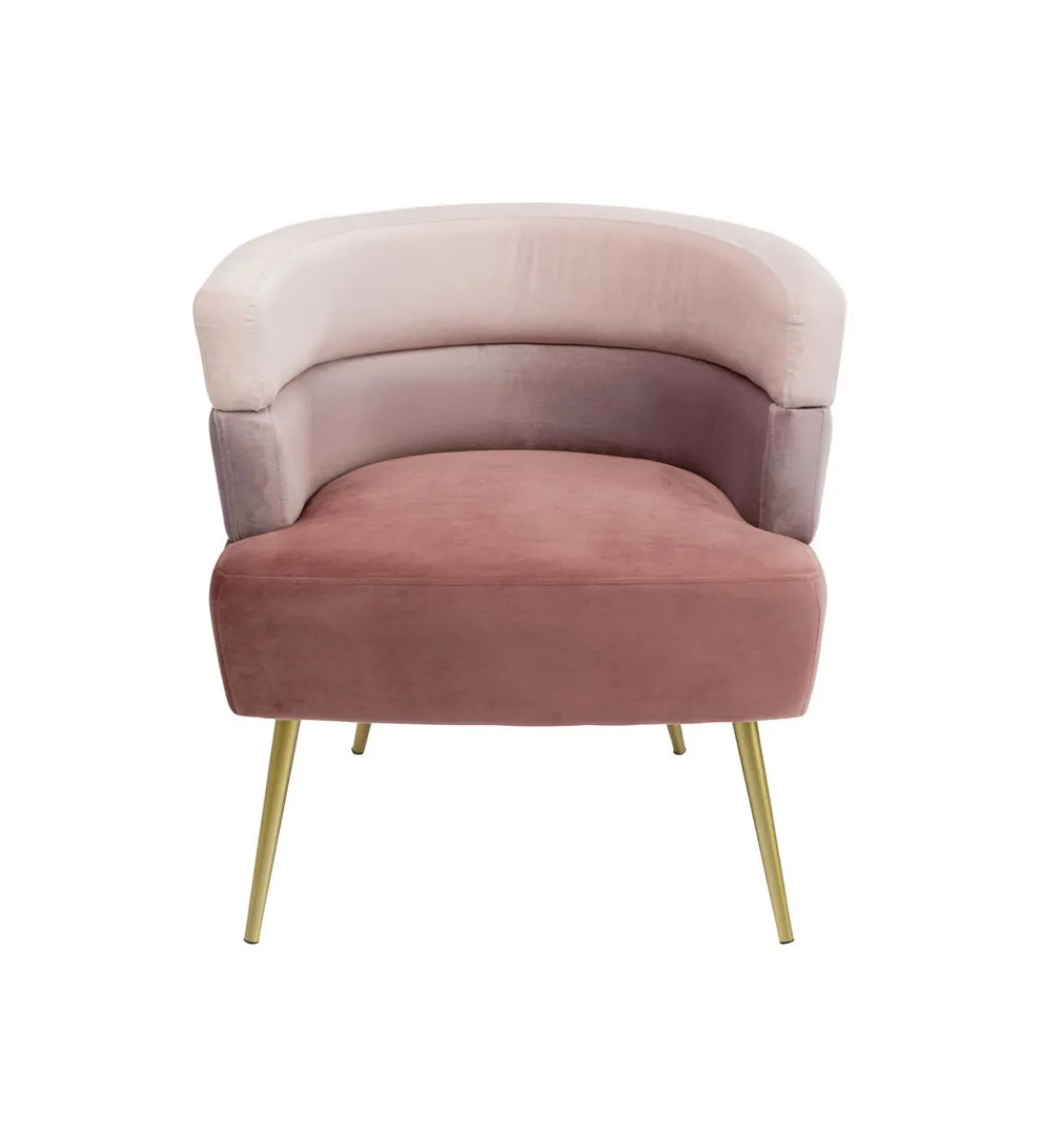 KARE Fotel Sandwich Mauve różowy
