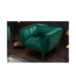 Invicta Interior Fotel Scarlett szmaragdowo zielony