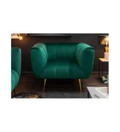 Invicta Interior Fotel Scarlett szmaragdowo zielony