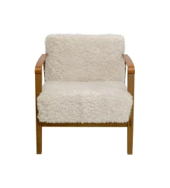 KARE Fotel SIMON 75 cm kremowy