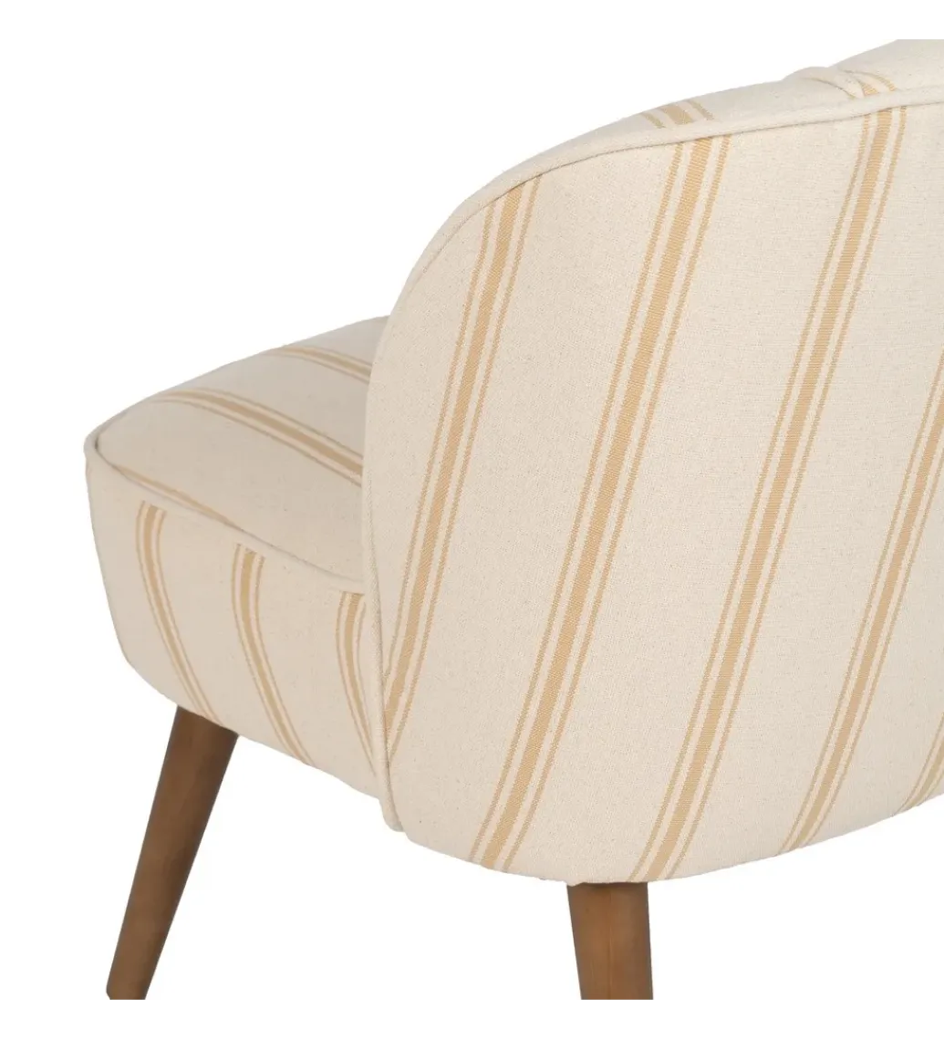 Zona-Design Fotel STRIMERS 73 cm miodowy w paski