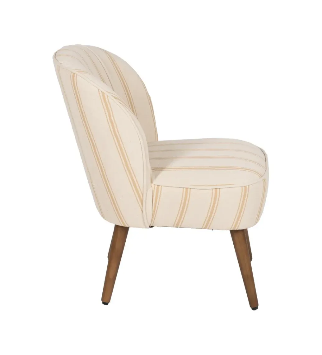Zona-Design Fotel STRIMERS 73 cm miodowy w paski