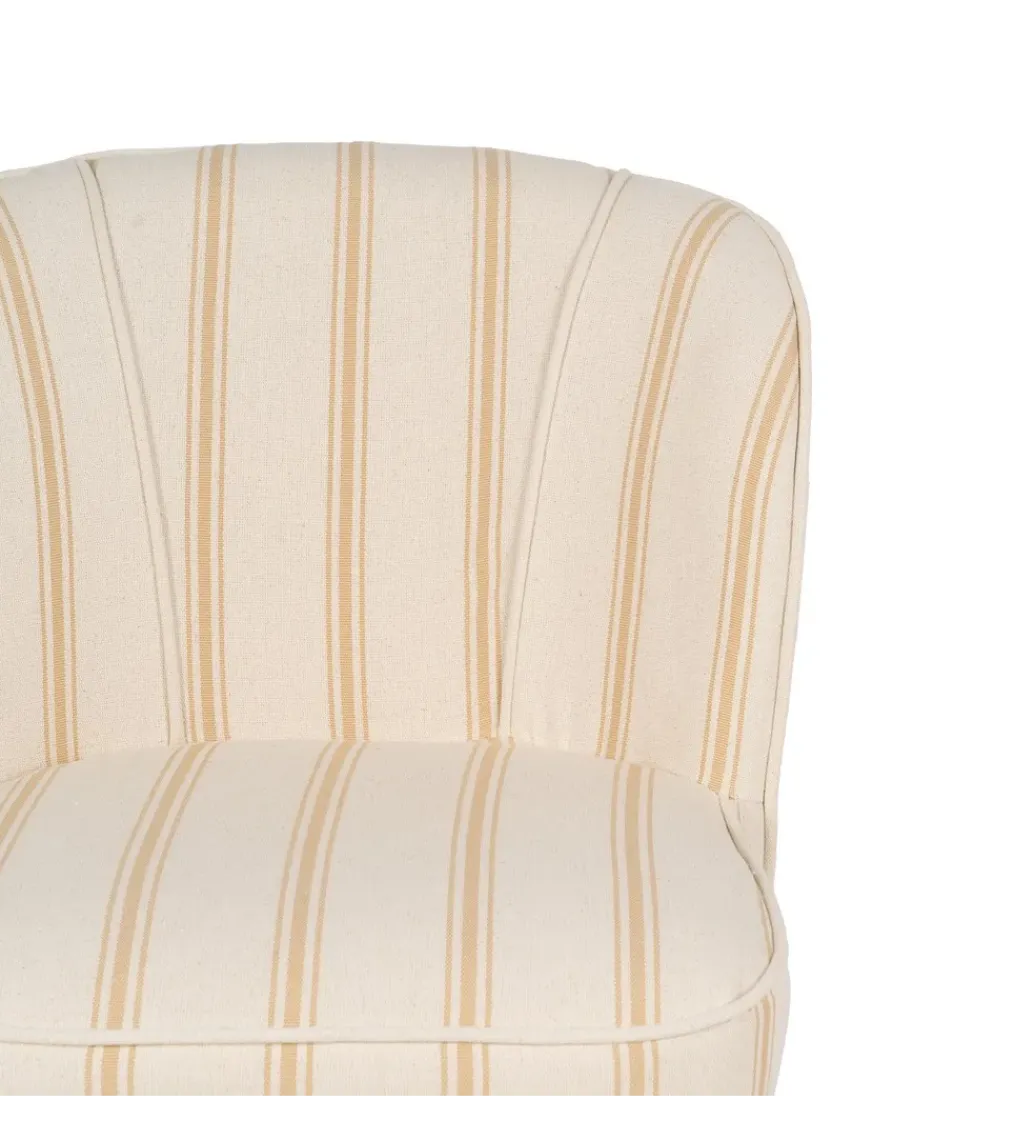 Zona-Design Fotel STRIMERS 73 cm miodowy w paski