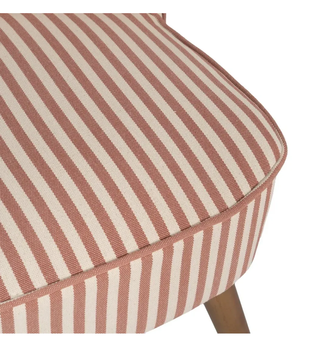 Zona-Design Fotel STRIMERS 73 cm terrakota w paski