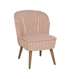 Zona-Design Fotel STRIMERS 73 cm terrakota w paski