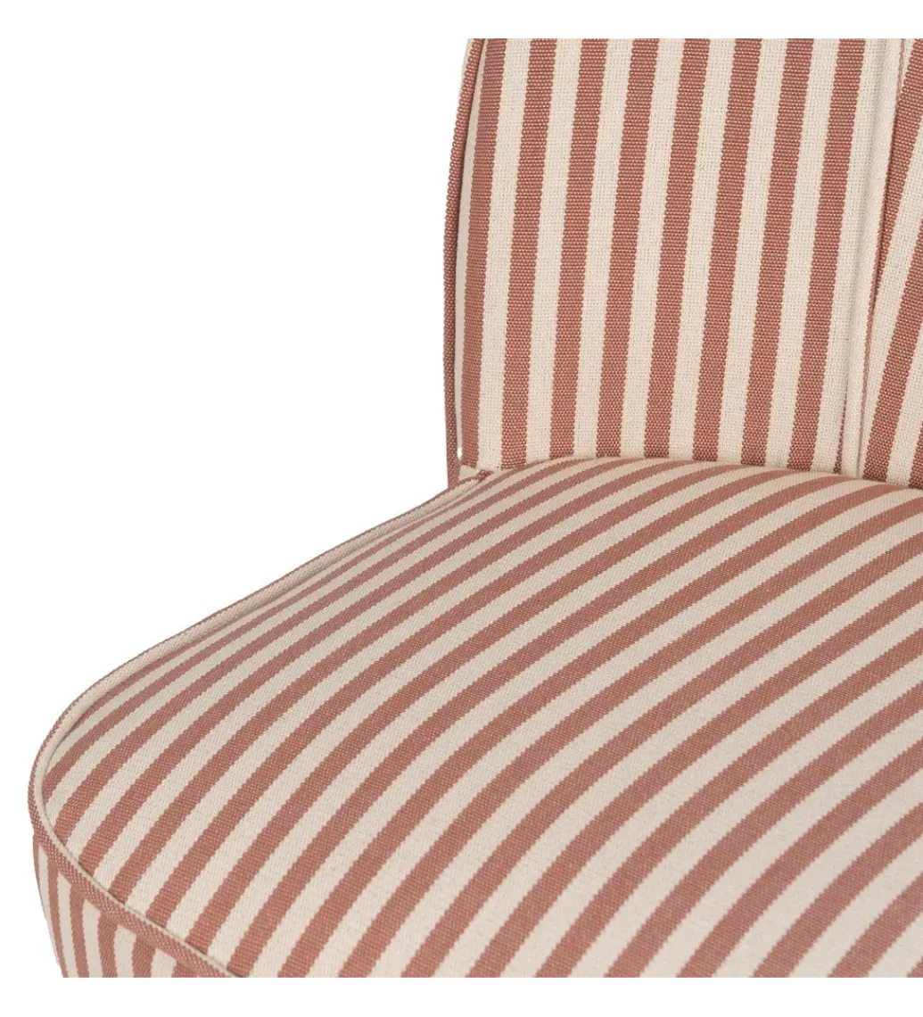 Zona-Design Fotel STRIMERS 73 cm terrakota w paski