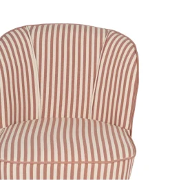 Zona-Design Fotel STRIMERS 73 cm terrakota w paski