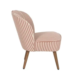 Zona-Design Fotel STRIMERS 73 cm terrakota w paski