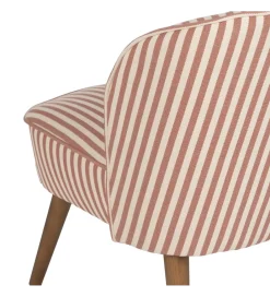 Zona-Design Fotel STRIMERS 73 cm terrakota w paski
