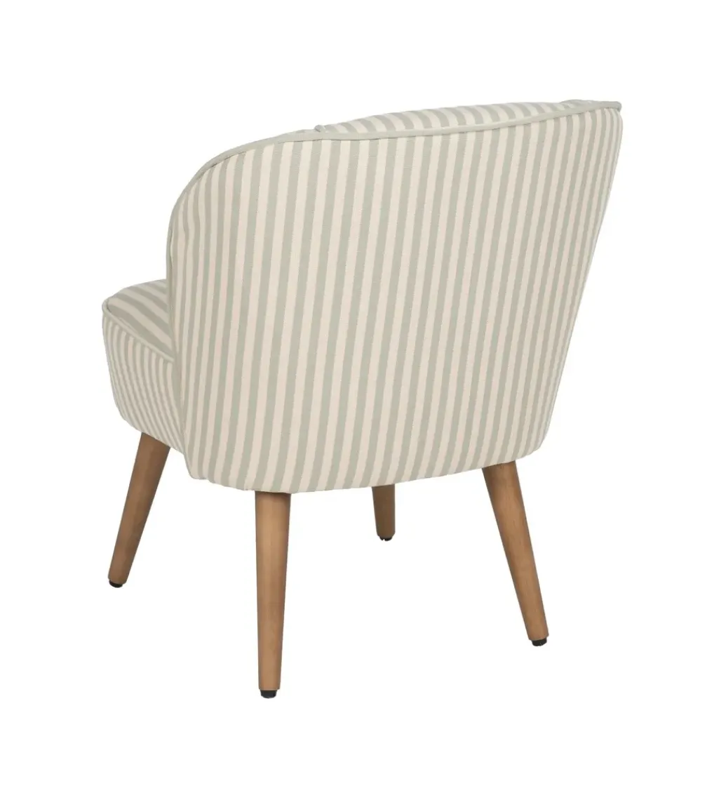 Zona-Design Fotel STRIMERS 73 cm zielony w paski