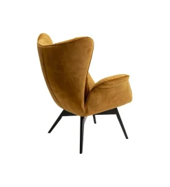 KARE Fotel TUDOR VELVET 102 cm welur złotobrązowy