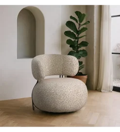 DENZO Fotel URATA 75 cm beige