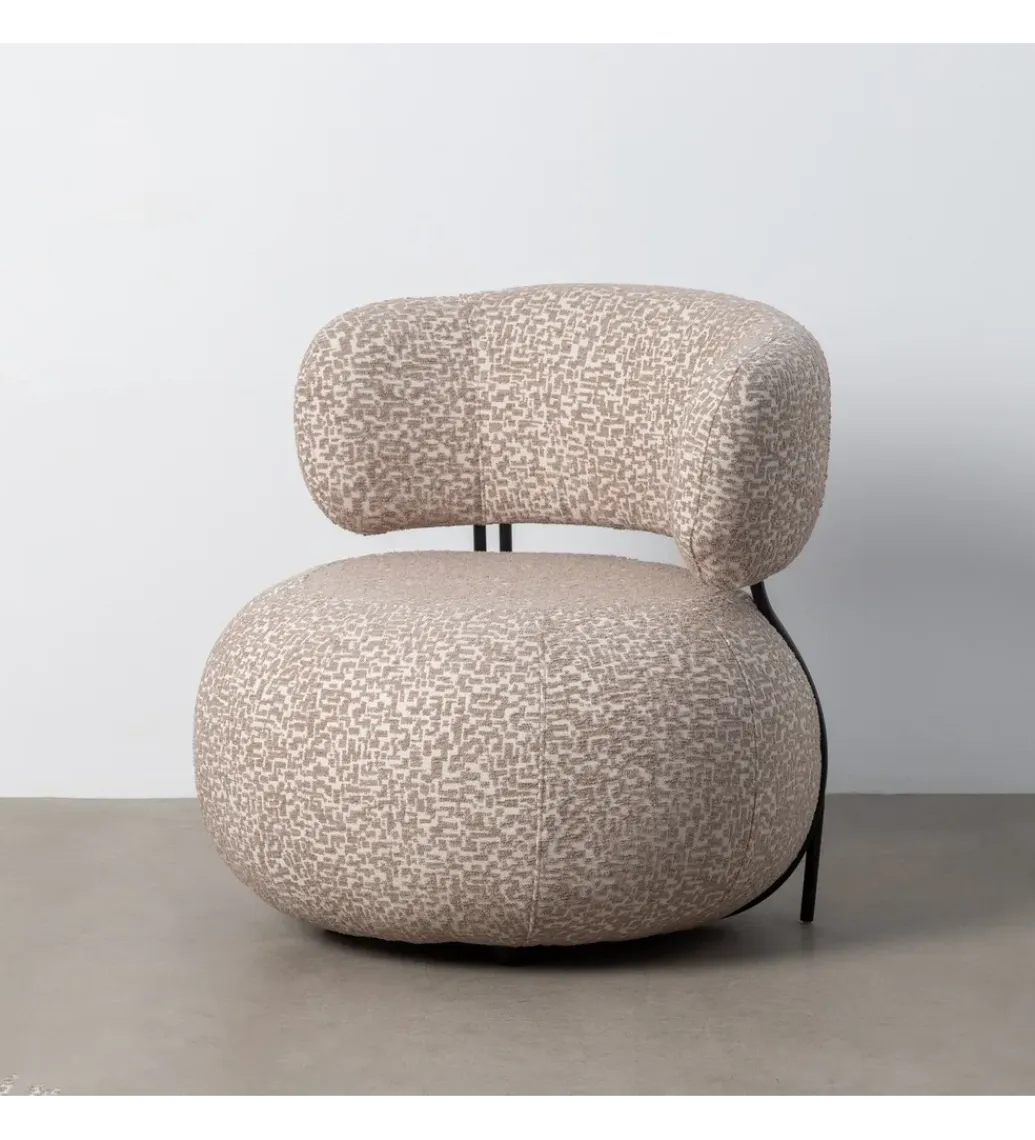 DENZO Fotel URATA 75 cm beige