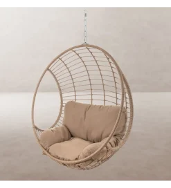 Zona-Design Fotel wiszący ARIKI 105 cm rattan beżowy