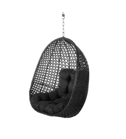 Zona-Design Fotel wiszący DIDO 111 cm rattan czarny