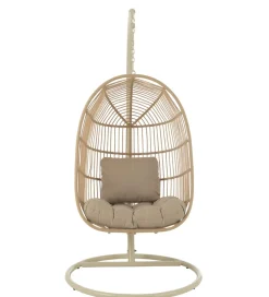 J-Line Fotel wiszący EGGA 195 cm beżowy