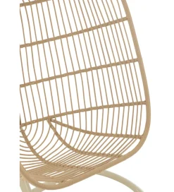 J-Line Fotel wiszący EGGA 195 cm beżowy