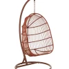 J-Line Fotel wiszący EGGA 195 cm czerwony
