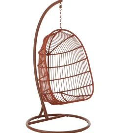 J-Line Fotel wiszący EGGA 195 cm czerwony