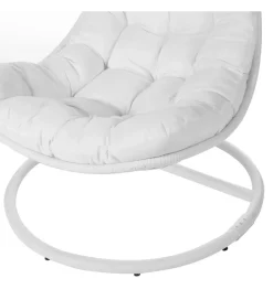 Zona-Design Fotel wiszący POLE DIDO 192 cm rattan biali
