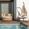 Zona-Design Fotel wiszący POLE NIVA 192 cm rattan