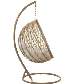 J-Line Fotel wiszący SUMMER SOBRE LA TIERRA 1 metalowy naturalny