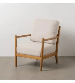 Zona-Design Fotel ZABERMA 88 cm naturalny biały