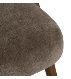 Zona-Design Fotel z drewna brzozowego MIZU Ciemno szare