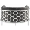 Invicta Interior Hoker ELEGANCE welwet szary srebrne nogi