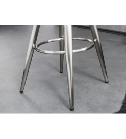 Invicta Interior Hoker INDUSTRIAL szczotkowany metal srebrny
