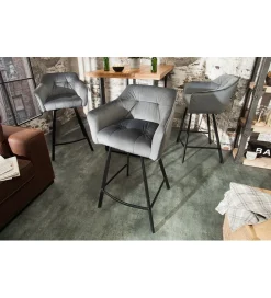 Invicta Interior Hoker Loft srebrno szary