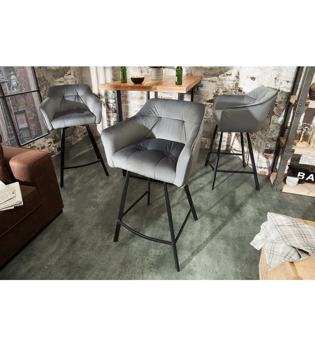 Invicta Interior Hoker Loft srebrno szary