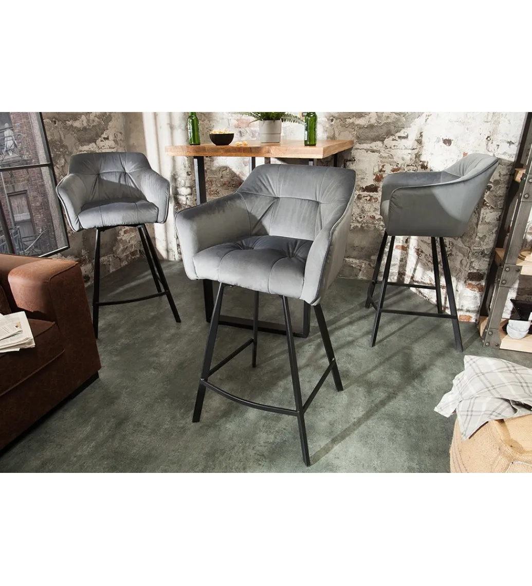 Invicta Interior Hoker Loft srebrno szary