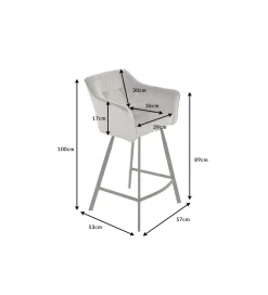 Invicta Interior Hoker Loft srebrno szary