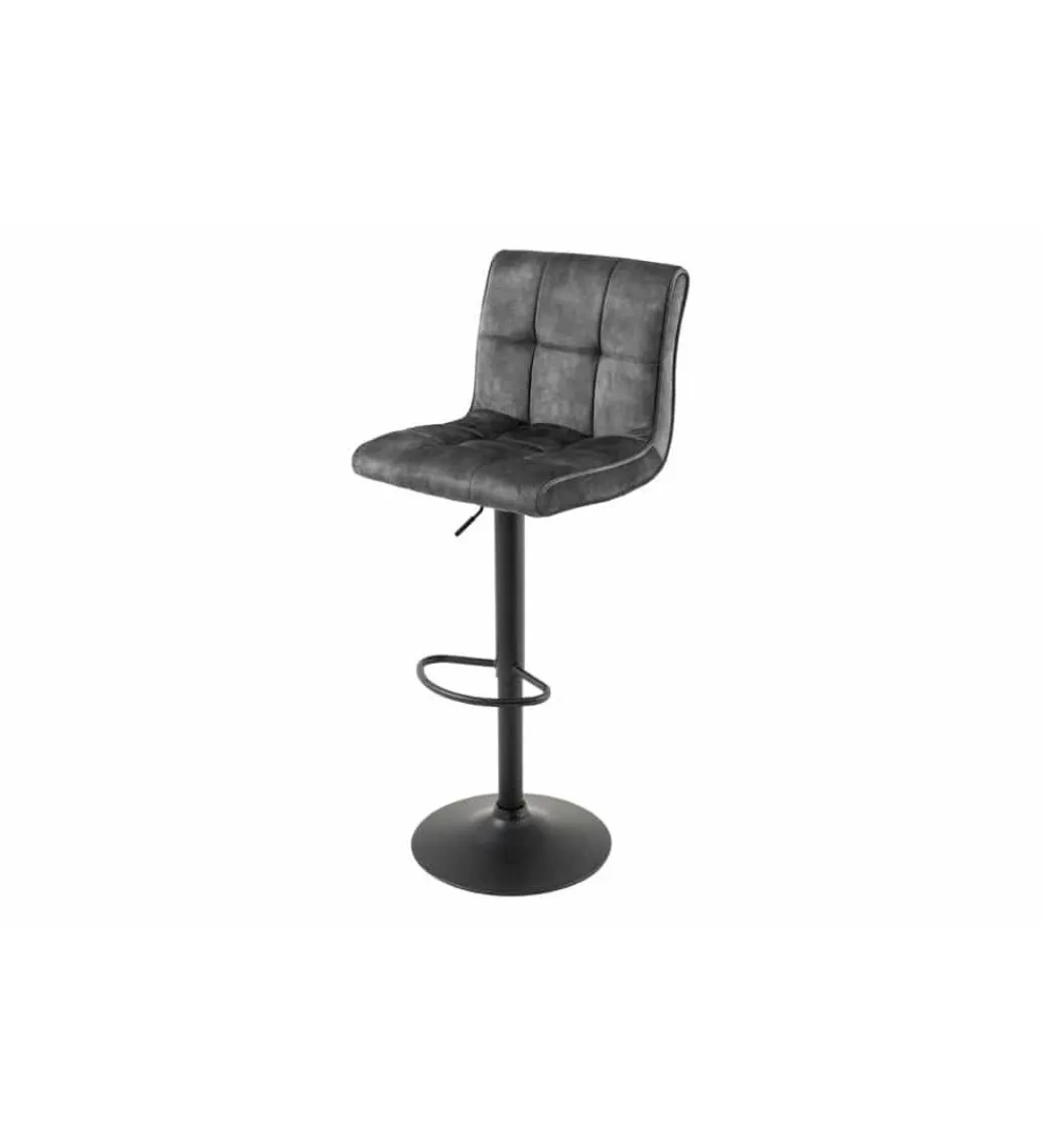 Invicta Interior - przedsprzedaż Hoker MODENA od 92 cm do 115 cm 360 stopni obrotu welwet antracyt