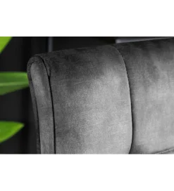 Invicta Interior - przedsprzedaż Hoker MODENA od 92 cm do 115 cm 360 stopni obrotu welwet antracyt