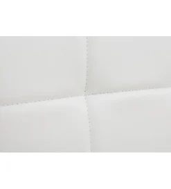 Invicta Interior - przedsprzedaż Hoker MODENA od 92 cm do 115 cm 360 stopni obrotu biały skórzany