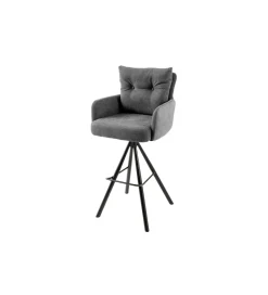 Invicta Interior Hoker obrotowy BIG GEORGE welwet antracytowy