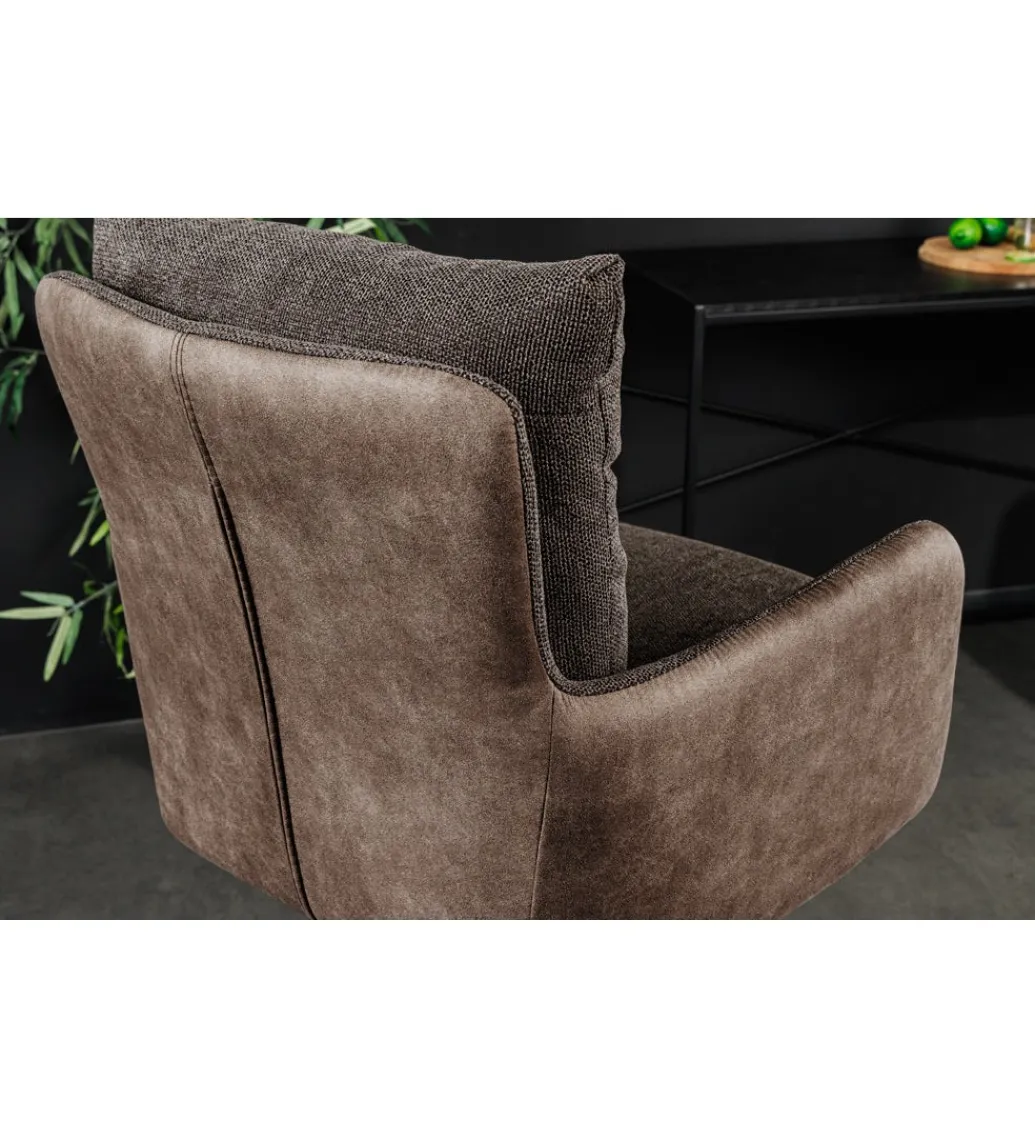 Invicta Interior Hoker obrotowy BIG GEORGE welwet taupe