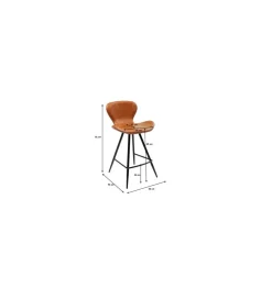 KARE Hoker RUSTY 91 cm efekt skórzany