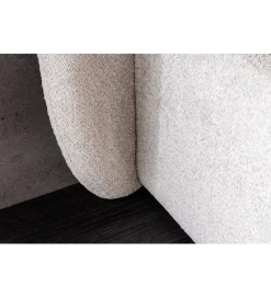 Invicta Interior Łóżko ART DECO 180 x 200 cm bouclé beżowe