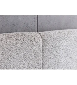 Invicta Interior Łóżko ART DECO 180 x 200 cm bouclé beżowe