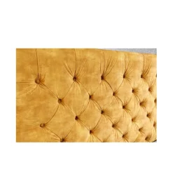 Invicta Interior Łóżko Big CITY Paris 160 cm x 200 cm musztardowo-żółte