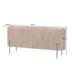 Invicta Interior - przedsprzedaż Komoda ADLON 180 cm drewno mango brązowa
