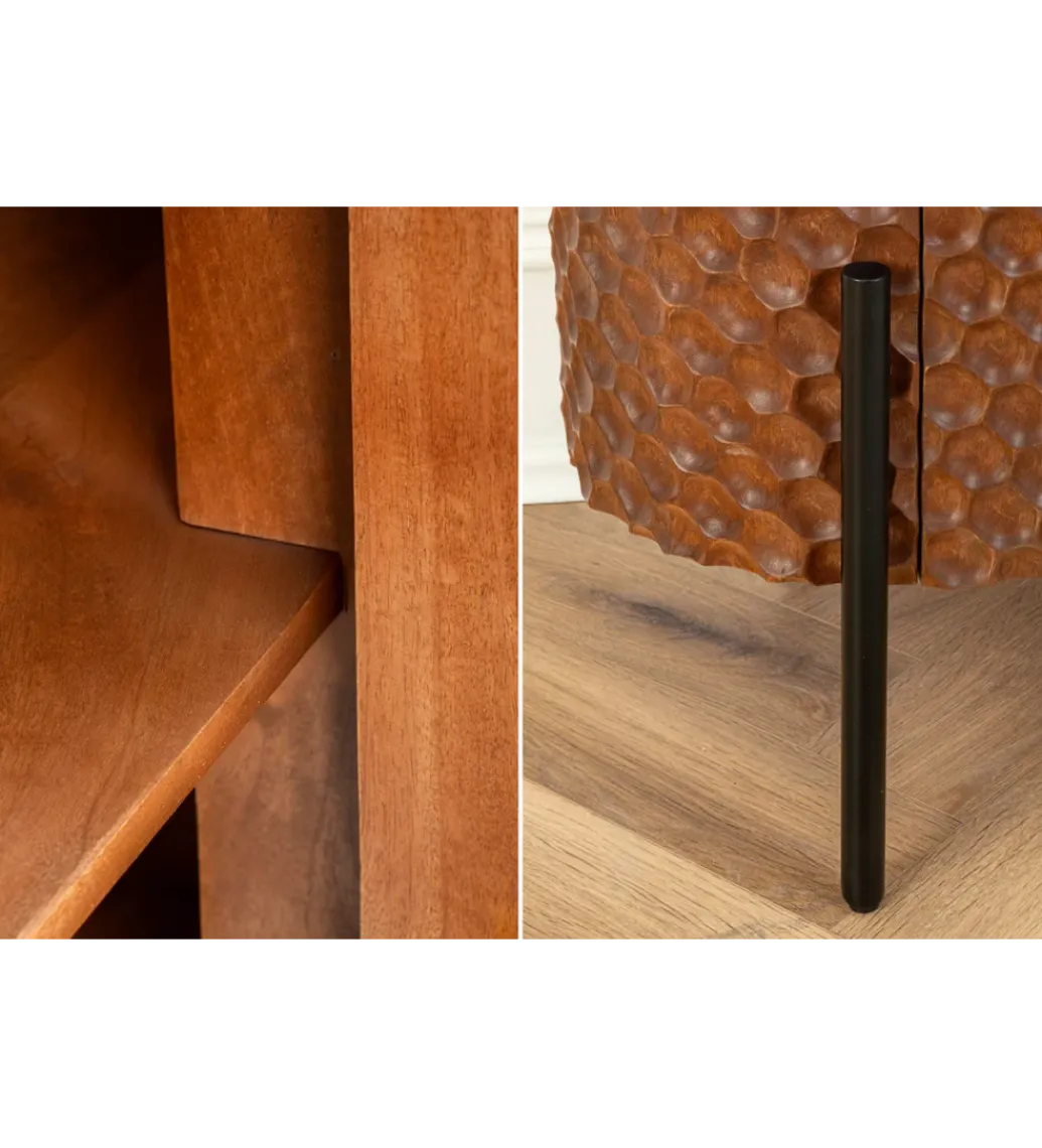 Invicta Interior - przedsprzedaż Komoda ADLON 180 cm drewno mango brązowa