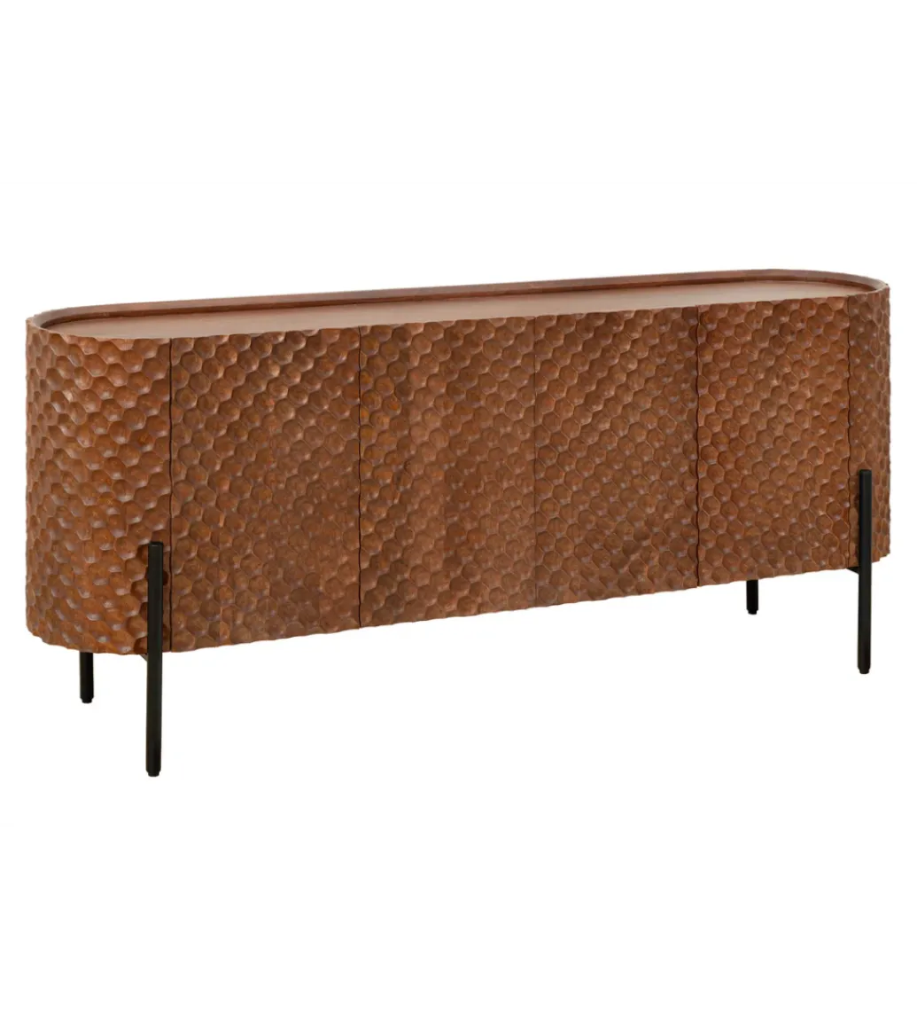 Invicta Interior - przedsprzedaż Komoda ADLON 180 cm drewno mango brązowa