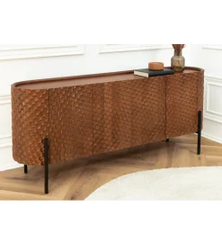 Invicta Interior - przedsprzedaż Komoda ADLON 180 cm drewno mango brązowa