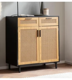 WOHNLING, GERMANY Komoda Ambert II 80 cm czarna